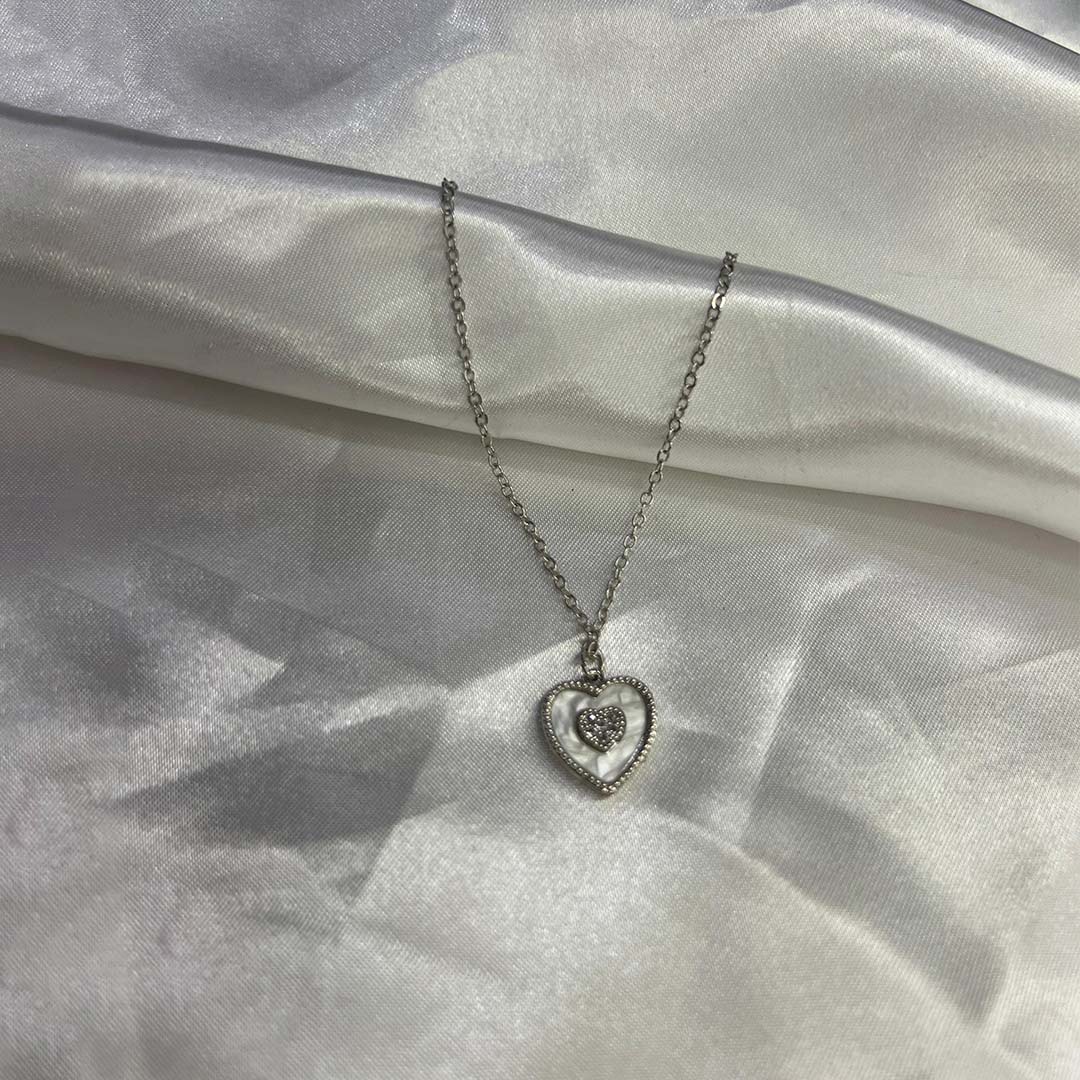 Heart Silver Chain